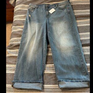 NWT Jessica Simpson Plus Size 20w wide leg boyfriend jeans